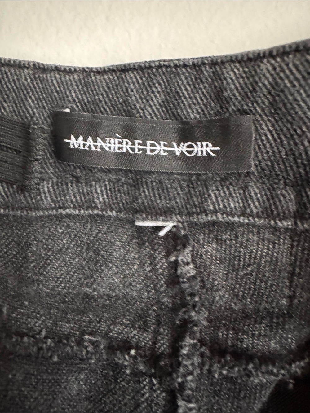 Manière De Voir Washed Black Cargo Utility Jogger Pants Streetwear Size M - Picture 13 of 16